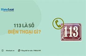 Hình Ảnh Gọi Cảnh Sát 113